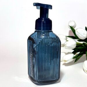 NAVY BLUE Glass Foaming Hand Soap Dispenser